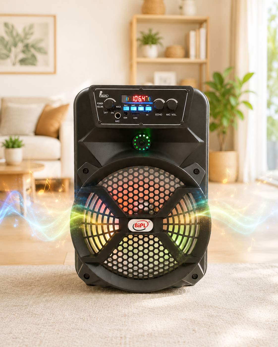 Bluetooth Wireless Speaker with Mic for karaoke, - Image 2